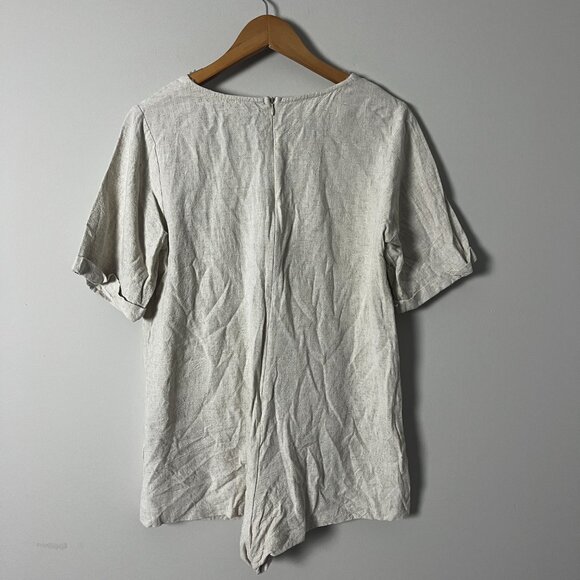 2/$30 Princess Polly Linen Romper 8 - Picture 4 of 6